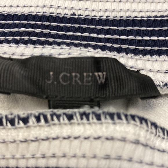 JCrew off the shoulder pinstripes shirt with half sleeves - Picture 8 of 11